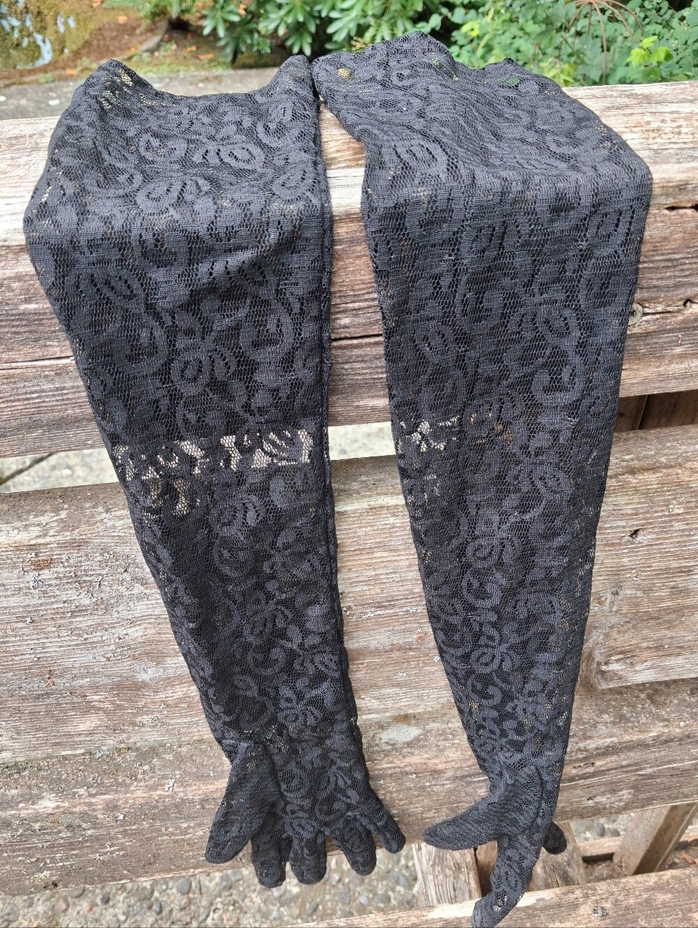 long lace gloves, s/m